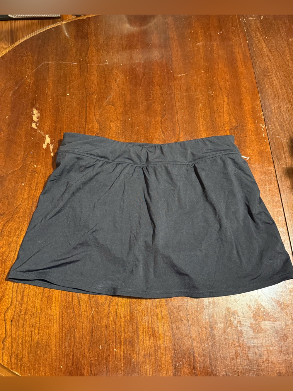 Lands' End Black Swim Skort
